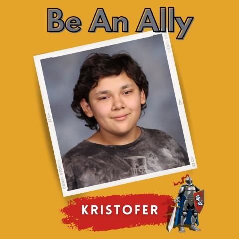Be an ally winner Kristofer