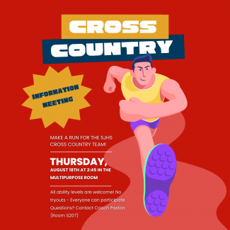 cross country information meeting flyer